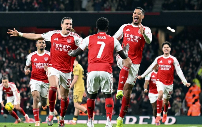 Arsenal nghẹt thở vào bán kết Cup Liên đoàn, hẹn đại chiến với Chelsea