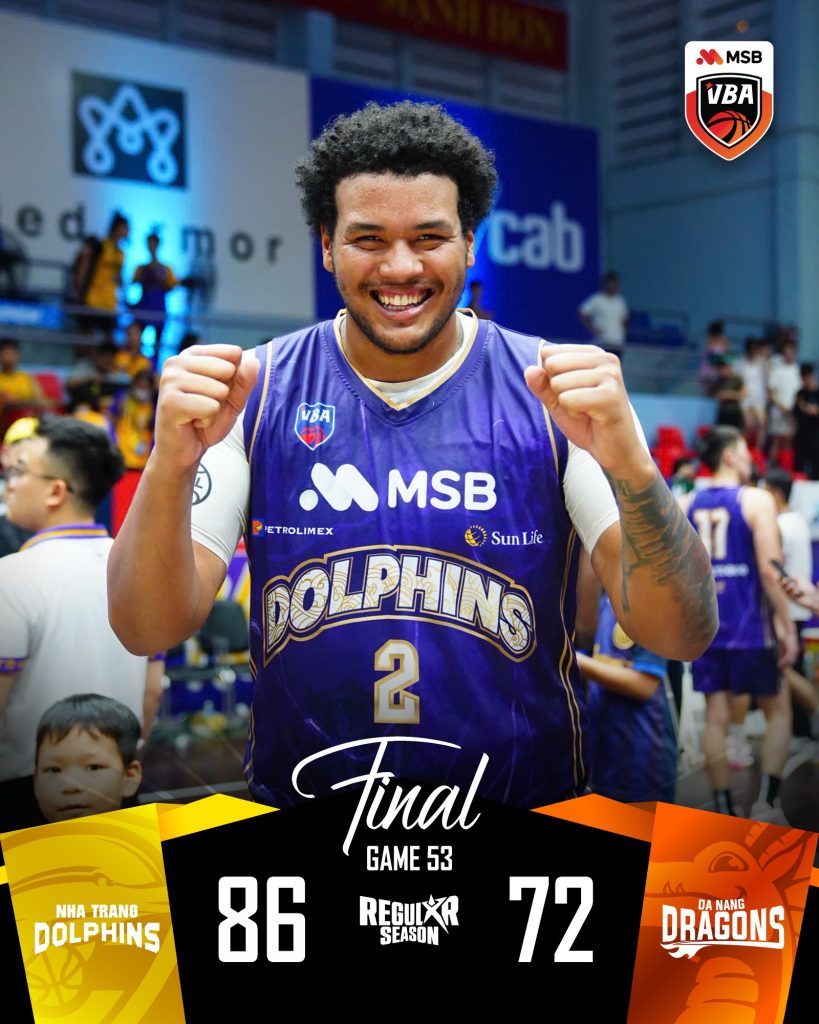 Kết quả VBA 2025 Game 53: Danang Dragons mất quyền tự quyết