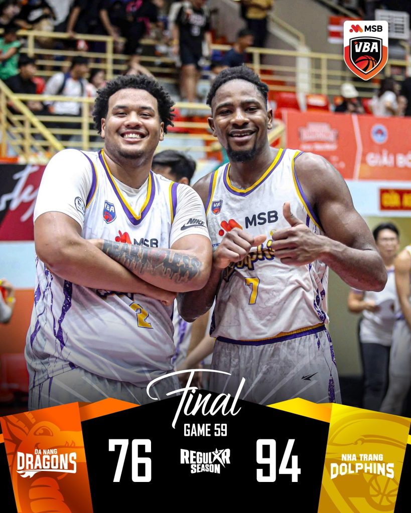 Kết quả VBA 2025 Game 59: Danang Dragons dừng bước hành trình